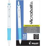 Pilot Acroball PureWhite Advanced Ink Pens Fine Point (0.7 mm) Black Ink 12 Count 22477887