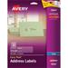 Avery Matte Clear Address Labels Sure Feed Technology Inkjet 1 x 4 200 Labels (18661)