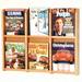 Wooden Mallet 6 Magazine wall Rack in Light Oak