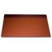 Mocha Leather 34 X 20 Top-Rail Desk Pad