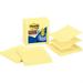 Post-itÂ® Super Sticky Lined Dispenser Notes - 450 - 4 x 4 - Square - 90 Sheets per Pad - Ruled - Canary Yellow - Paper - Pop-up Self-adhesive - 5 / Pack | Bundle of 10 Packs