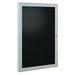 36 in. x 30 in. 1-Door Satin Aluminum Frame Enclosed Letterboard - Black Vinyl