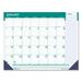 House of Doolittle Express Track Monthly Desk Pad Calendar 22 x 17 White/Teal Sheets Teal Binding Blue Corners 13-Month(Jan-Jan): 2023-2024 (148)