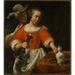 A Young Woman and a Cavalier Poster Print by Cornelis Bisschop (Dutch Dordrecht 1630 ï¿½1674 Dordrecht) (18 x 24)