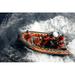 Atlantic Ocean July 10 2009 - Sailors conduct small boat training in a 25-foot over-the-horizon boat. Poster Print (34 x 22)