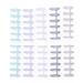 KW-trio Binding Spine Combs 6 Holes Loose Binder Album Rings for DIY Notebook Photo Album Diary Book Calendar 12mm/0.5in Spine Diameter 80 Sheet Capacity 10PCS