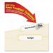Avery Permanent TrueBlock File Folder Labels with Sure Feed Technology 0.66 x 3.44 White 30/Sheet 60 Sheets/Box
