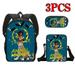 Back to School Gifts - 3PCS Encanto Boy Girl Kids School Book Bags Women Backpack Charm Student Cartoon Figure Anime School Bag Shoulder Bag Pencil Box Set (#13)