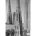 USA New York State New York City Upper Midtown Manhattan towers of St. Patrick s Cathedral Poster Print (18 x 24)