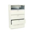 HON 695LL 600 Series Five-Drawer Lateral File 42w x19-1/4d Putty