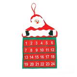 Vikakiooze 2022 Christmas Velvet Santa Claus Wall Calendar Christmas Calendar Christmas Decoration