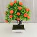 D-GROEE Artificial Orange Tree Simulation Fruits Tree with Green Leaves Imitation Plants Potted Plant for Home Garden Holiday Decorations