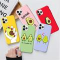 Avocado Yoga Funny Pattern Case for iPhone 11 Pro Max 12 13 Mini X XS Max XR 6 7 8 Plus TPU Silicone Cover Coque