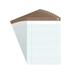 Staples Notepads 8.5 x 11.75 Narrow White 50 Sh./Pad 12 Pads/PK (21675) TR58187/21675