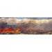 Burning trees in a forest with mountain range in the background Grand Teton Grand Teton National Park Wyoming USA Poster Print by - 36 x 12