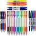 [24 Pack] Think2 School Supplies Markers & Gel Pens School Supplies Kit. Includes 3 Highlighter 4 Permanent Markers 2 Dry Erase Markers 12 Color Gel Pens and 3 Retractable Gel Pens. Study Supplies