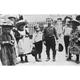 Hull House Children. /Nchildren In The Front Yard At Hull House Chicago Illinois. Photograph C1900. Poster Print by (18 x 24)