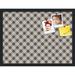 PinPix 24x18 Custom Cork Bulletin Board Argyle Brown Poster Board Has a Fabric Style Canvas Finish Framed in Argyle Brown by ArtToFrames (PinPix-631)