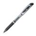 Pentel EnerGel Deluxe Liquid Gel Pen Medium Pen Point - 0.7 mm Pen Point Size - Refillable - Black Gel-based Ink - Silver Barrel - 1 Each