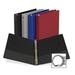 Samsill Suede Embossed Value Ring Binders-Round Ring Binder 1 Capacity. 11 x8-1/2 Ast.