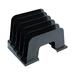 Universal Recycled Plastic Incline Sorter 5 Sections Letter Size Files 13.25 x 9 x 9 Black