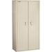 FireKing Two-Door Fireproof Storage Cabinet 72â€� Height with 4 Adjustable Shelves 1-Hour Fire Resistant Impact Rated Cabinet High-Security Keylock Ivory White