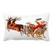 PhoneSoap New Christmas Decorations Forest Sofa Backrest Cover Christmas Pillowcase B