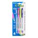 BAZIC G-Flex 4-Color Oil Gel Ink Pen 0.7 mm Soft Grip (4/Pack) 1-Pack