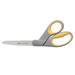 AbilityOne 5110016296574 SKILCRAFT Westcott Titanium Bonded Scissors 8 Long 3.5 Cut Length Gray/Yellow Offset Handle