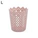 Grandest Birch Plastic Hollow Flower Cylinder Pen Pencil Brush Holder Storage Desktop Organizer Durable Hollow Flower Pattern Yarn