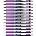 Pentel Needle Tip Liquid Gel Ink Pens 0.5 mm Pen Point Size - Needle Pen Point Style - Refillable - Retractable - Violet Liquid Gel Ink Ink - 12 / Dozen