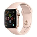 Used Apple Watch Series 4 GPS w/ 44MM Gold Aluminum Case & Pink Sand Sport Band (Used )