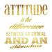 Attitude gold Poster Print by Jace Grey (24 x 24)