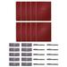 Rocketbook Fusion Smart Reusable and Sustainable Spiral Notebook - Maroon - Letter Size Eco-Friendly Notebook - Planner Task List Calendar and More - Includes 1 Pen and Microfiber Cloth 10PK