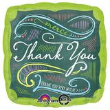 18 inch Chalkboard Thank You Foil Mylar Balloon - Party Supplies Decorations