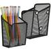 2 Pack Magnetic Pencil Holder Bexikou Mesh Storage Basket Organizer with Extra Strong Magnet for Refrigerator Whiteboard Locker Accessories Office Supplies Organizers