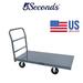 5Seconds Platform Cart Industrial Dolly Cart Heavy Duty 48â€� X 24â€� Platform Truck Commercial Cart Flatbed Platform Cart with 2000lb Capacity Moving Cart 6â€� Swivel Wheels Flatbed cart Push Cart