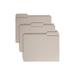 Smead 12343 File Folders 1/3 Cut Top Tab Letter Gray 100/Box