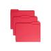 Smead Colored File Folders 1/3-Cut Tabs Red 100/BX Letter (12743)