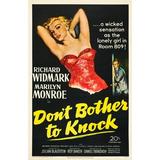 Don T Bother To Knock Marilyn Monroe Richard Widmark 1952 Tm And Copyright (C) 20Th Century Fox Film Corp. All Rights Reserved. Courtesy: Everett Collection Movie Poster Masterprint (24 x 36)