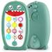 LNKOO Baby Dinosaur Cell Phone Toy with Removable Teether Case Light up Music & Adjustable Volume Kids Play & Learn Fake Phone for Infant & Toddler Preschool Birthday Gift for Girl Boy (Green)