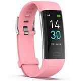 ENGERWALL Fitness Tracker with Step Counter/Calories/Stopwatch Activity Tracker with Heart Rate Monitor IP68 Health Tracker with Sleep Tracker Smartwatch Pedometer Watch for Women Men Kids Pink