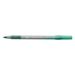 BIC Ultra Round Stic Grip Ball Pen Medium Green 12 Count