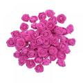 1.4 inches Mini Foam Rose Artificial Rose Fake Flower Head Artificial Craft Rose Rose Petals Confetti for Handmade DIY Wedding Home Decoration Accessories Pack of 50 Rose Red