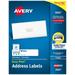 Avery Easy Peel Address Labels Sure Feed Technology Permanent Adhesive 1 x 4 2 000 Labels (8461)