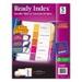 Avery(R) Ready Index(R) Table of Contents Dividers 11131 5-Tab Set