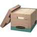 Bankers Box FEL12775 Recycled R-Kive File Storage Box 12 / Carton Kraft Green