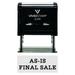Vivid Stamp AS-IS FINAL SALE Self-Inking Office Rubber Stamp (Black) - Large