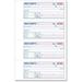 TOPS Money/Rent Receipt Book 2 PartCarbonless Copy - 2 3/4 x 7 1/4 Sheet Size - Assorted Sheet(s) - Blue Print Color - 1 Each