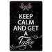 Tin Sign Vintage Chic Art Decoration Poster Keep Calm Tattoo Shop for Store Bar Home Cafe Farm Garage or Club 12 X 8